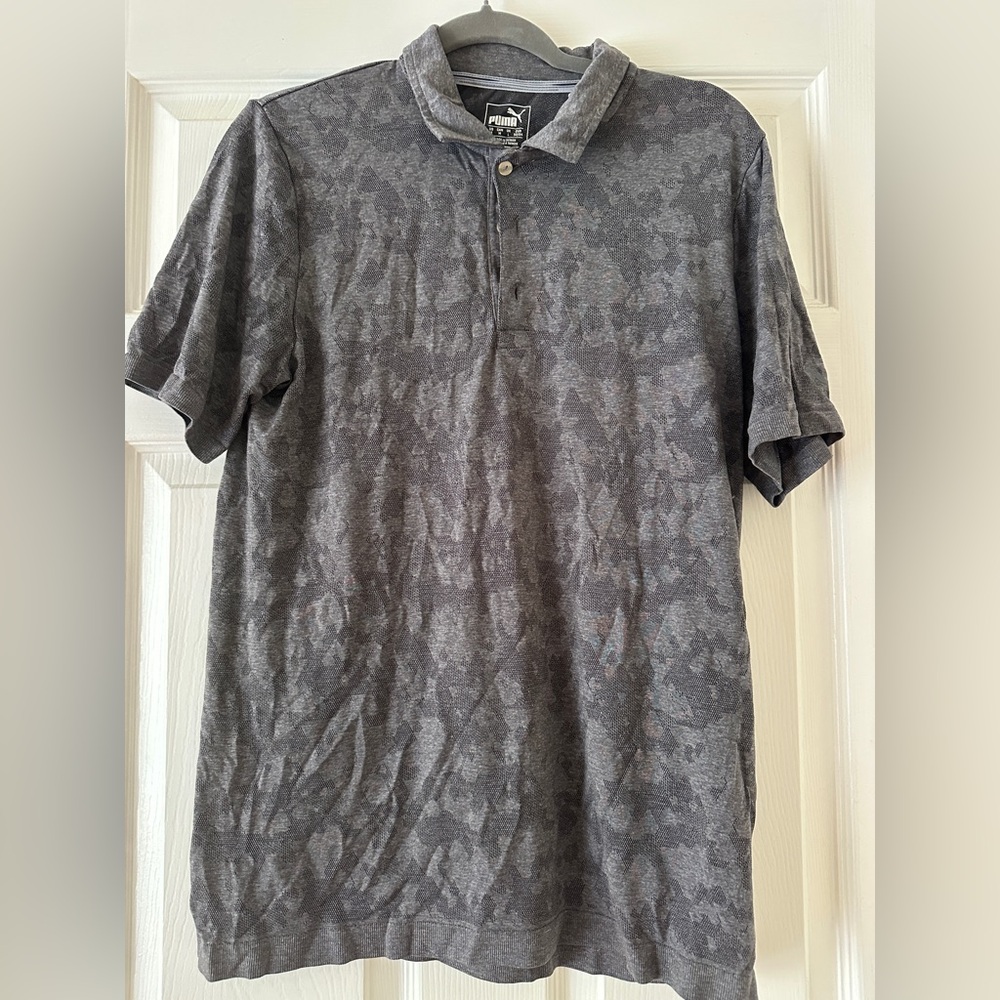 Puma Men's Charcoal Polo Shirt